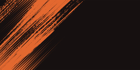 Grunge texture effect background. Distressed rough dark abstract textured. Black isolated on red. Graphic design element vintage style sport modern