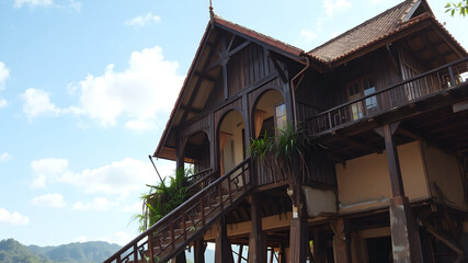 AI Image gen malay village house