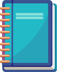Notebook vector white background 