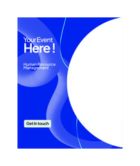 Brand Campign Poster template , with modern minimlaism design