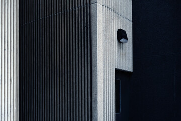Black and grey linear building texture