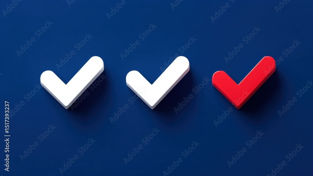 Poster security researchers risk monitor. three checkmarks in white and red against a blue background symbo