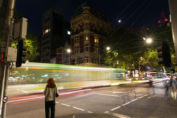 Classic Architecture Meets Modern Urban Vibes at Night in Melbourne