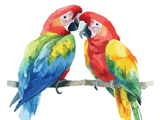 par of birds vector art