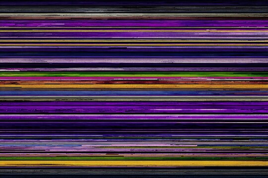 Abstract colorful horizontal lines glitch effect