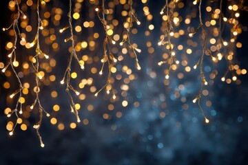 Sparkling Fairy Lights Create a Magical Ambiance Perfect for Winter Holidays