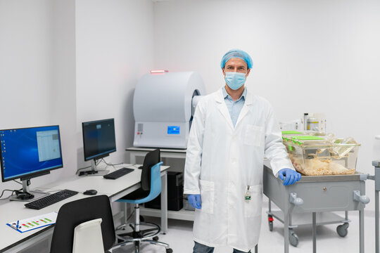Scientist Portrait At Ethical Animal Research Laboratory