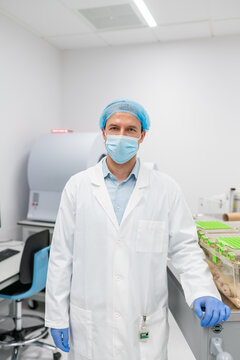 Researcher Portrait At Ethical Animal Research Laboratory