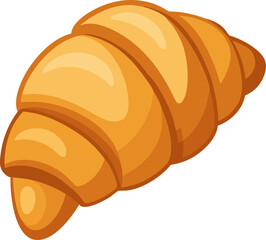 Croissant vector white background 