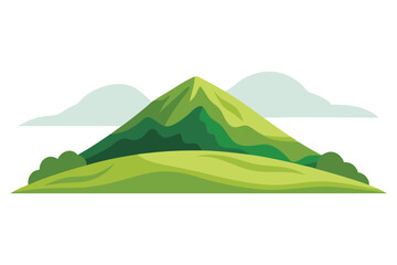 Fototapeta premium Watercolor style hill