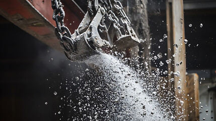 Industrial Machinery Dispensing Granular Material