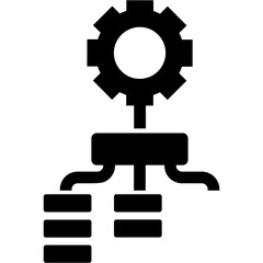 Process, organization, work flow icon