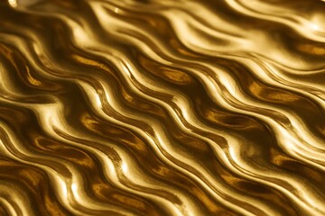 Real Gold Metallic Texture with Glossy Abstract Flow – Elegant Luxury Background