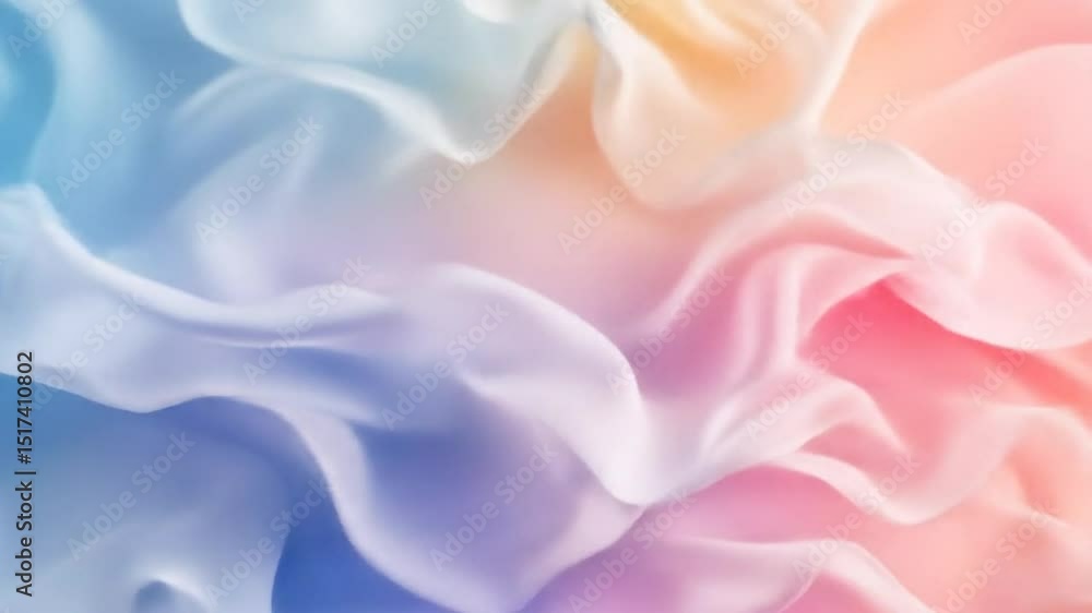 Poster elegant abstract motion background with pastel colors and smooth flowing fabric effect