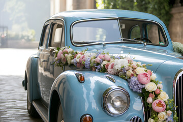 Fototapeta premium wedding car