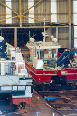 Shiplifts in a Marine Hangar