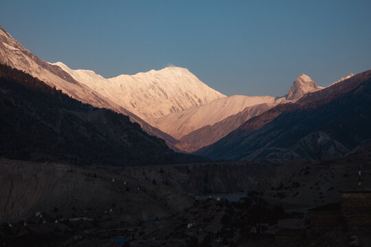 Tilicho Peak on the Annapurna Mountain Range.