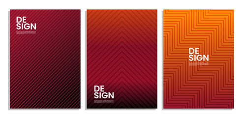 Modern poster template set with geometric patterns. Creative abstract shapes. suitable for backgrounds, cover, pattern designs for fashion, packaging, and digital artwork.