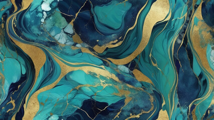 Marble acrylic seamless pattern, water texture, watercolor marble background.
