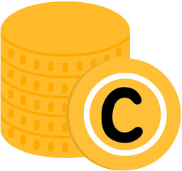 금화 더미 일러스트