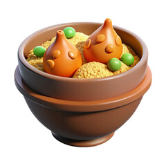 easter eggs and chicken