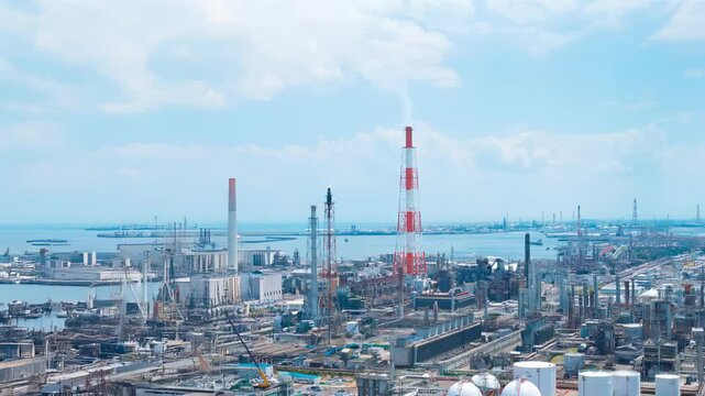 四日市コンビーナート・ドローン撮影イメージ