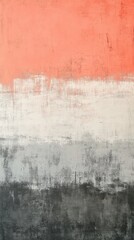 Fototapeta premium Abstract painting with horizontal brushstrokes in serene studio