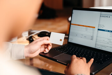 Electronic payment with credit card