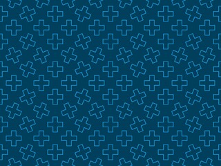 Cross pattern on dark blue background, horizontal
