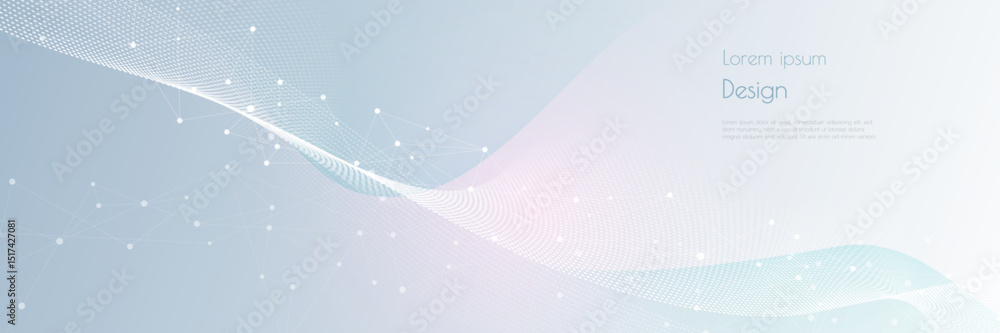 Leinwandbilder vector network connection. abstract mesh, molecular plexus line and cyberspace. geometric line, dot 