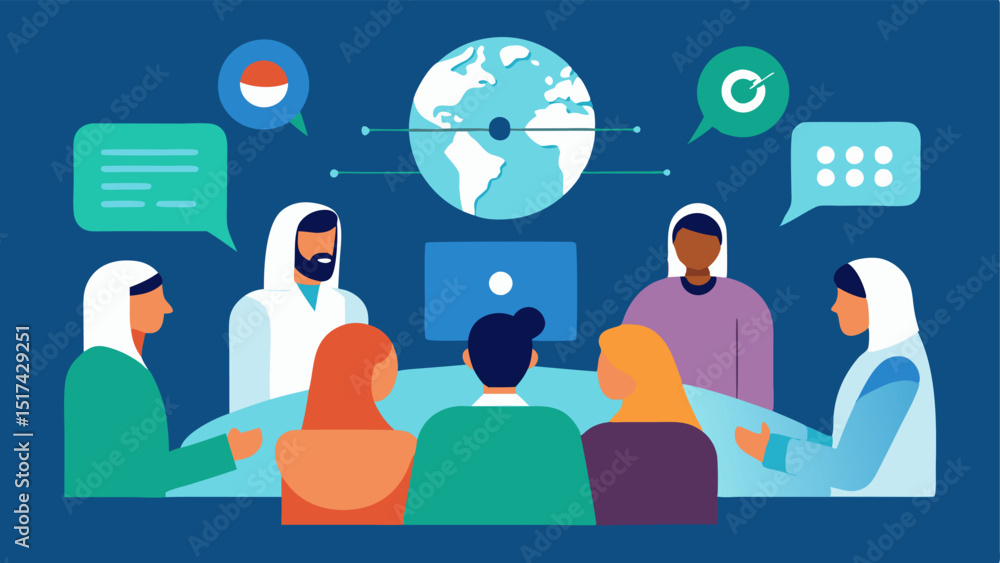 Poster community coordination show an ai platform connecting various ngos and government agencies with repr