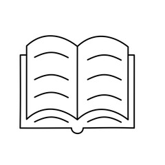 Hand drawing book icon