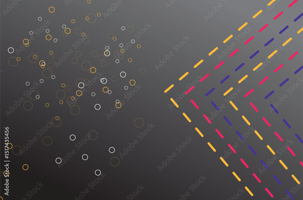 Poster abstract background with colorful circles and lines. vector illustration. eps 10