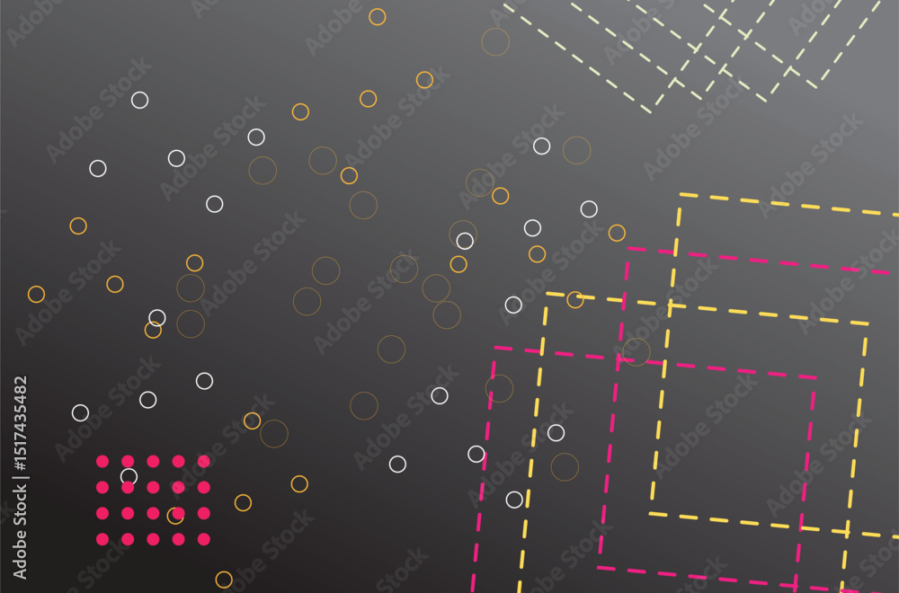 Poster abstract background with colorful circles and lines. vector illustration. eps 10