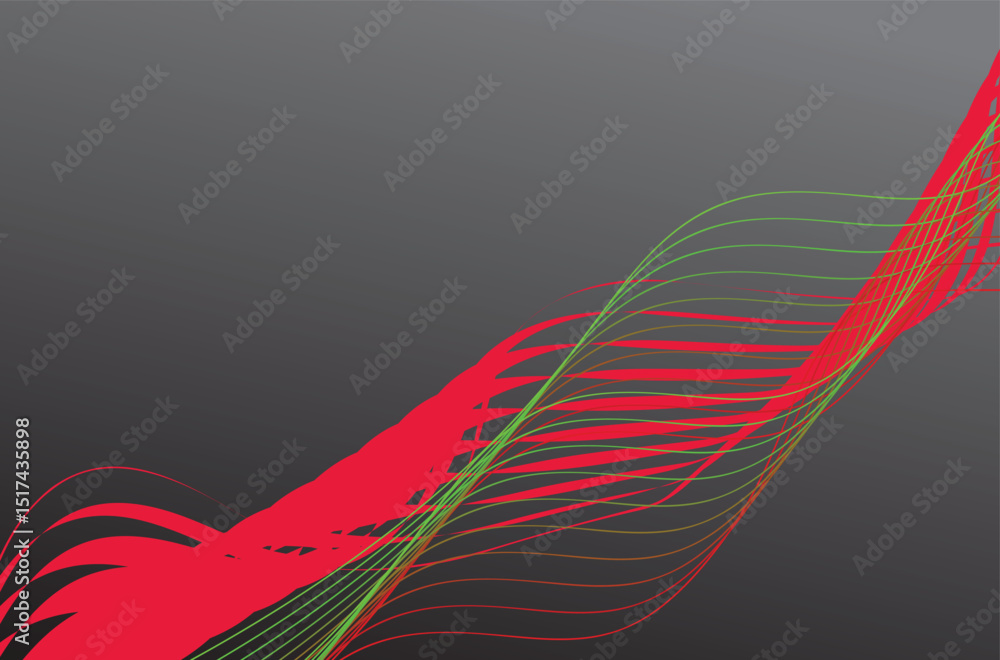 Aufkleber abstract background with lines and waves. vector illustration for your design.