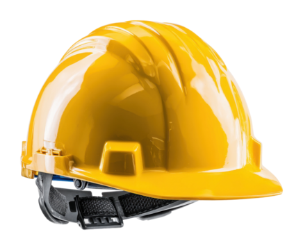 Construction safety gear work site of helmet professional environment view isolated on transparent background - Powered by Adobe