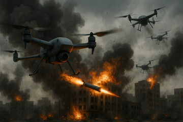 Aerial Strike Alert: drones in Action