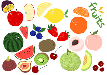 seamless pattern with fruits