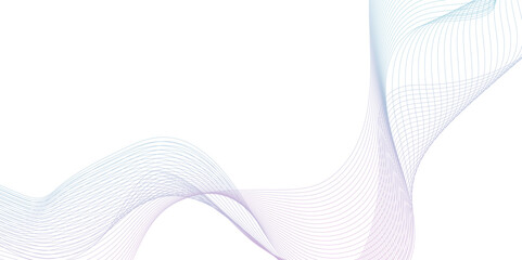 modern technological dynamic abstract geometric shapes of blend wave lines, Technology, data science, geometric wave lines, smooth element swoosh speed wave line patterns with gradient colors.