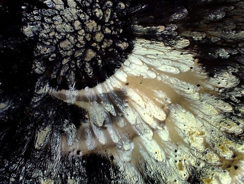 Textured background of microscopic glaze of Chinese ceramics tea cup
