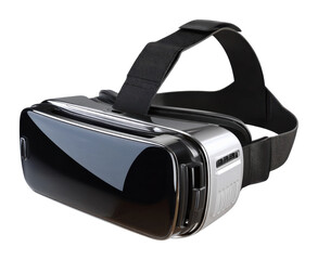 Exploring virtual reality experiences modern tech lab digital content innovative environment view isolated on transparent background