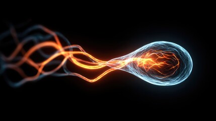 Abstract representation of energy flow.