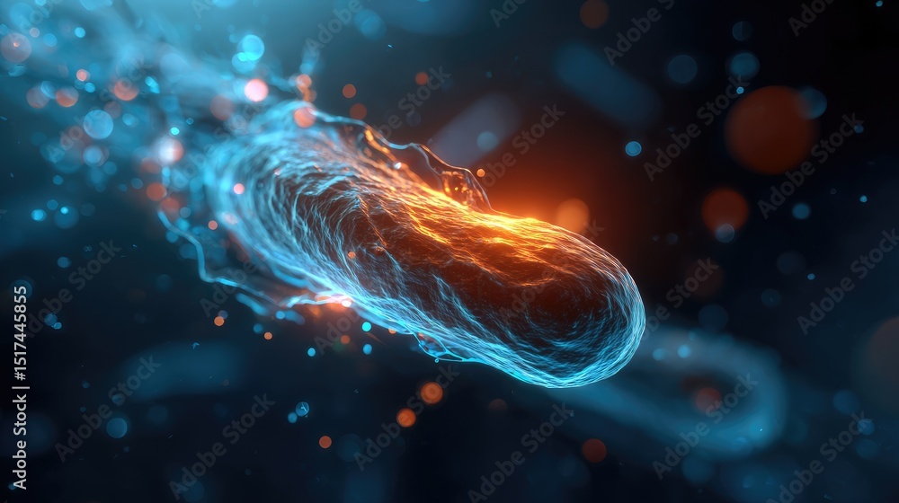 Poster abstract representation of a dynamic cellular structure.