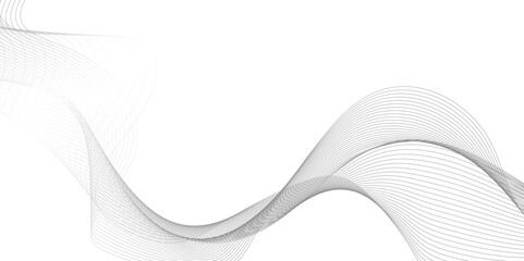 abstract interlacing lines and points digital connection of digital and modern technology, Futuristic technology and sound wave pattern of digital and communication technology, monochrome thin lines.