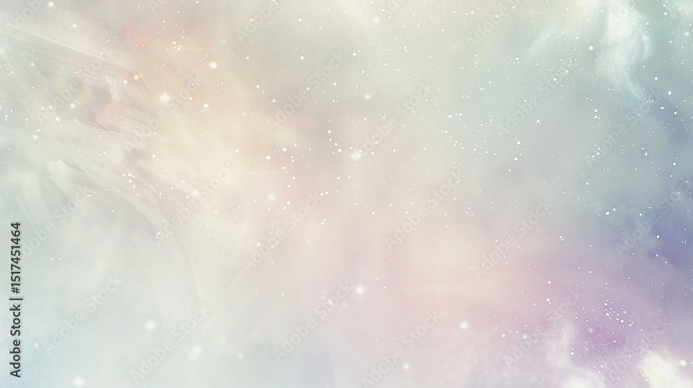 Wall mural nebula, cosmic abstract background the glow of stars in soft color abstract gentle background