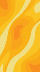 Abstract Orange and Yellow Wave Pattern Background Illustration