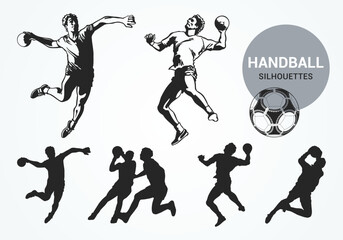 Free Handball silhoutte