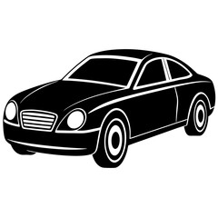 Fototapeta premium black and white car