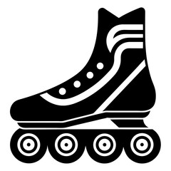 roller skates on white background