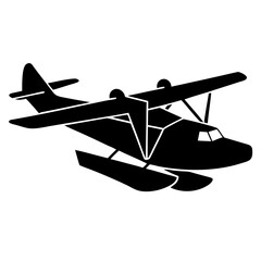 airplane on a white background